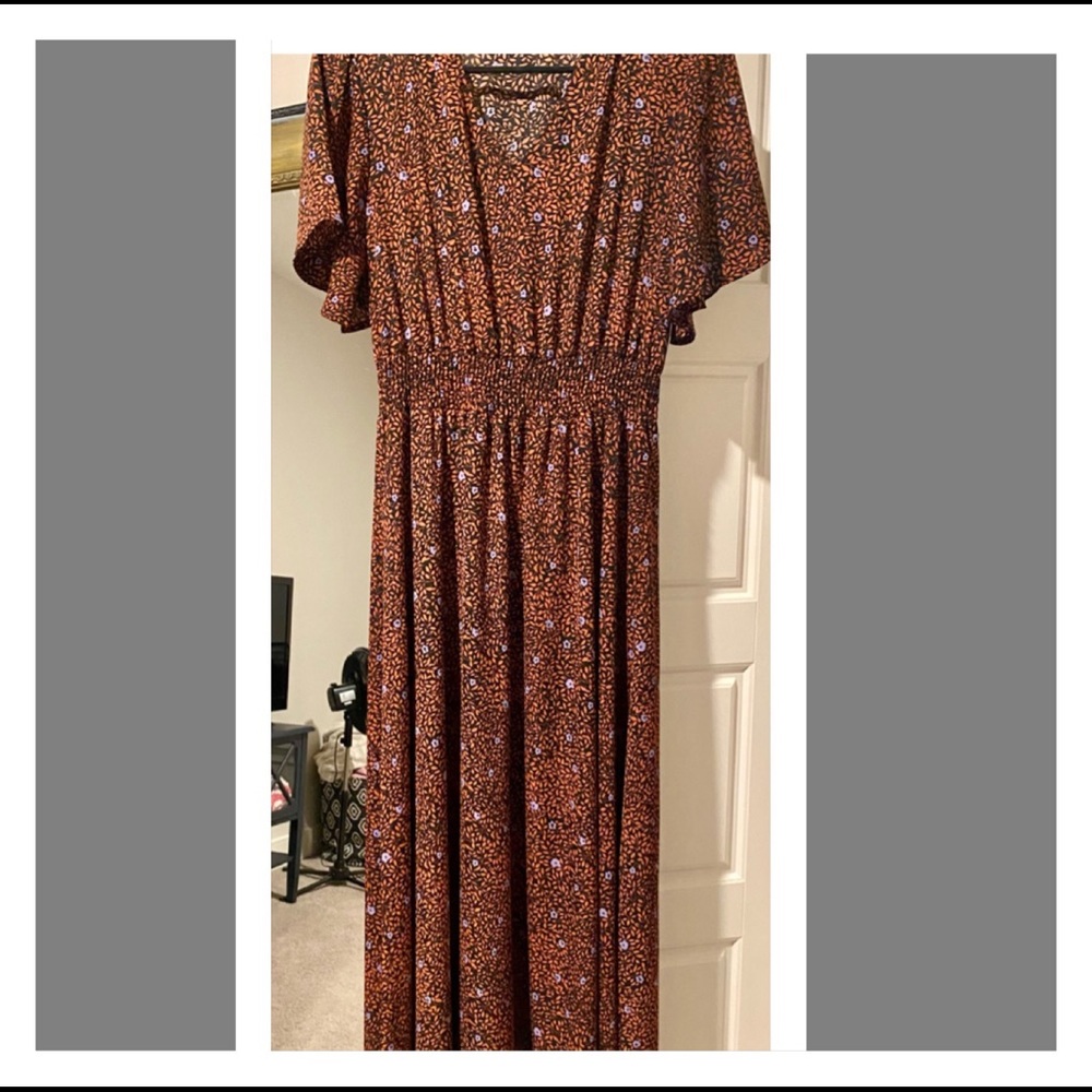 shein long maxi style dress small